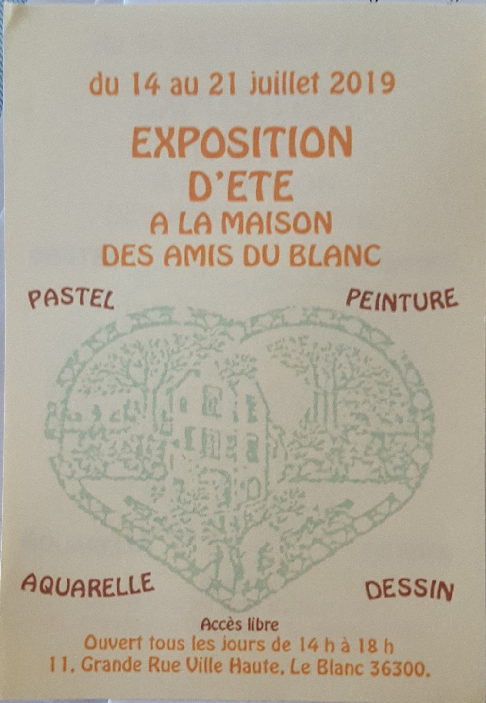 Exposition aux Amis du Blanc